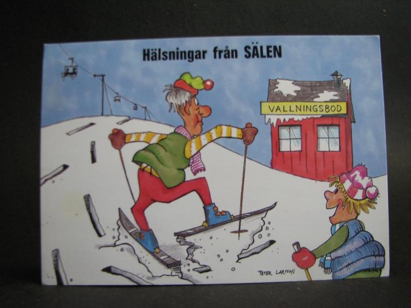 Dalarna  - Hälsning från Sälen - Humor av Peter Larsson