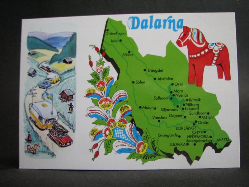 Dalarna  - Karta över Dalarna
