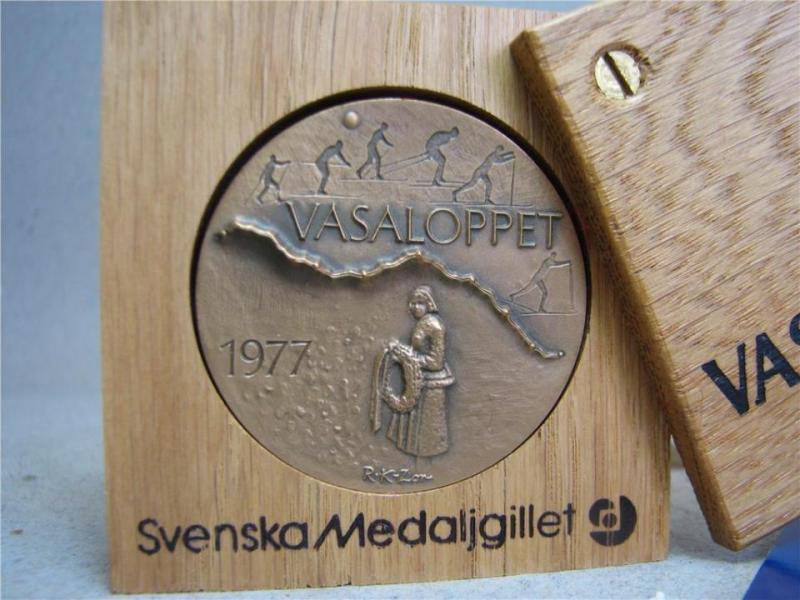 Årsmedalj Vasaloppet 1977 Skulptör Rune Karlzon