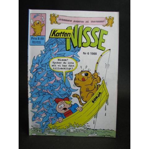 Serietidning - Katten NISSE - 1988 NR 6