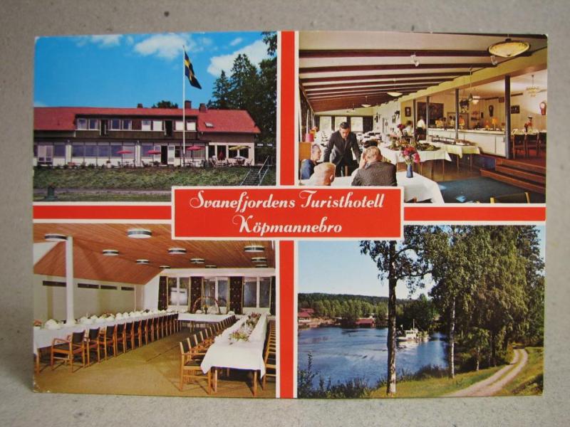 Vykort - Svanefjordens Turisthotell - Köpmannebro 1990