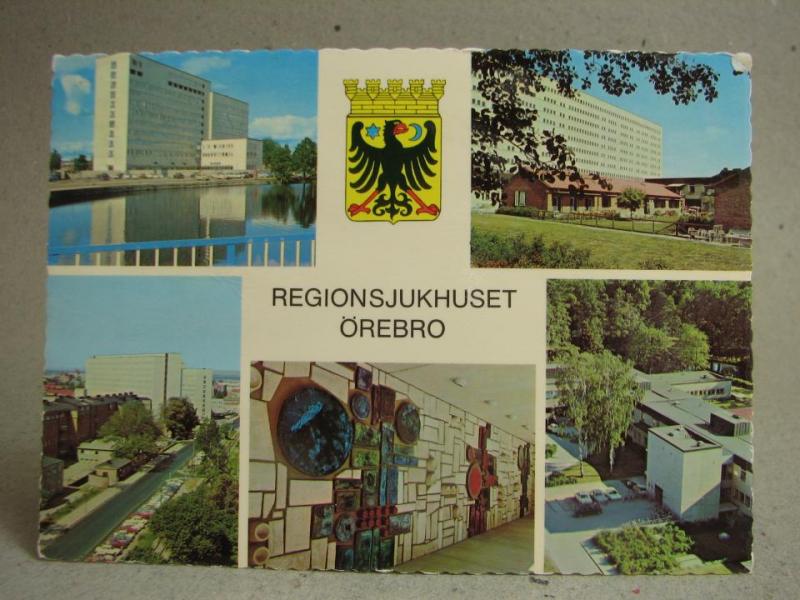 Vykort - Regionsjukhuset Örebro - Flerbild - 1970-talet
