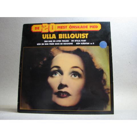 LP - Ulla Billquist - De 20 mest Önskade 1983