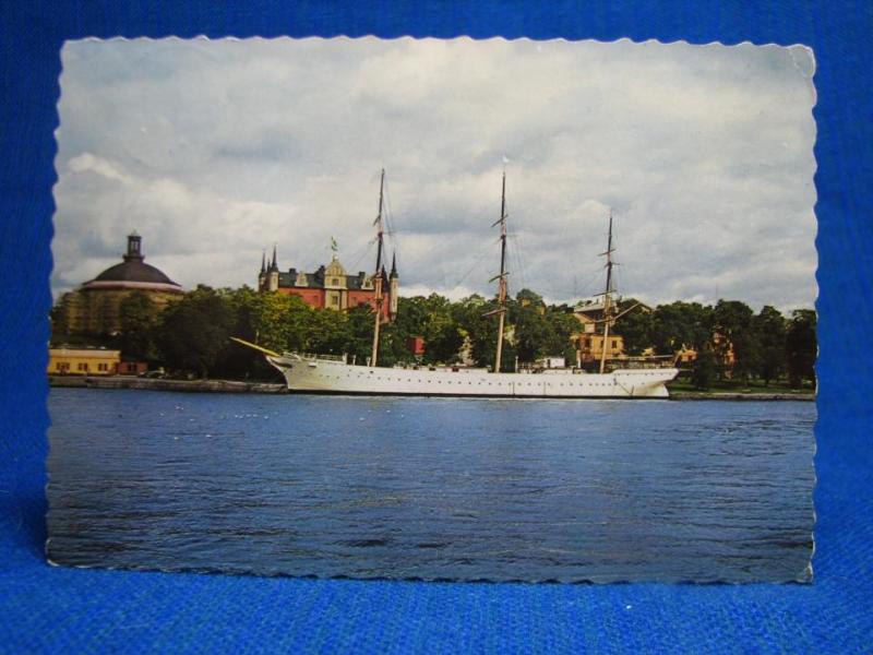 Vykort - Stockholm - STF:s vandrahem Af Chapman - Fartyg