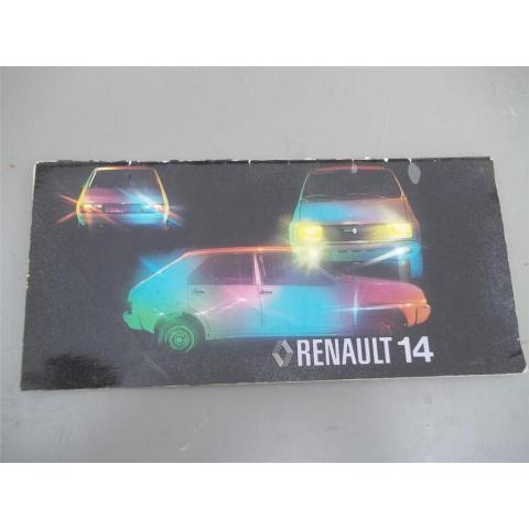 Ny Instruktionsbok. Renault 14L, TL.R1210. Svenska 35 sidor