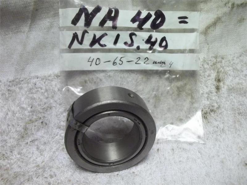 Nytt Nålrullager med innerring. Nr. NA-40 ( 40-65-22 mm )
