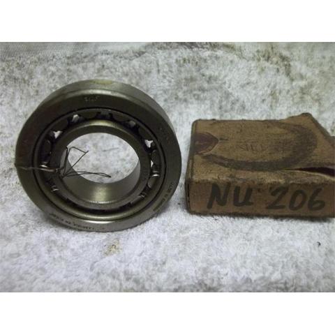Nytt Cylindriskt rullager. 1 radigt. Nr. NU-206 ( 30-62-16 mm )