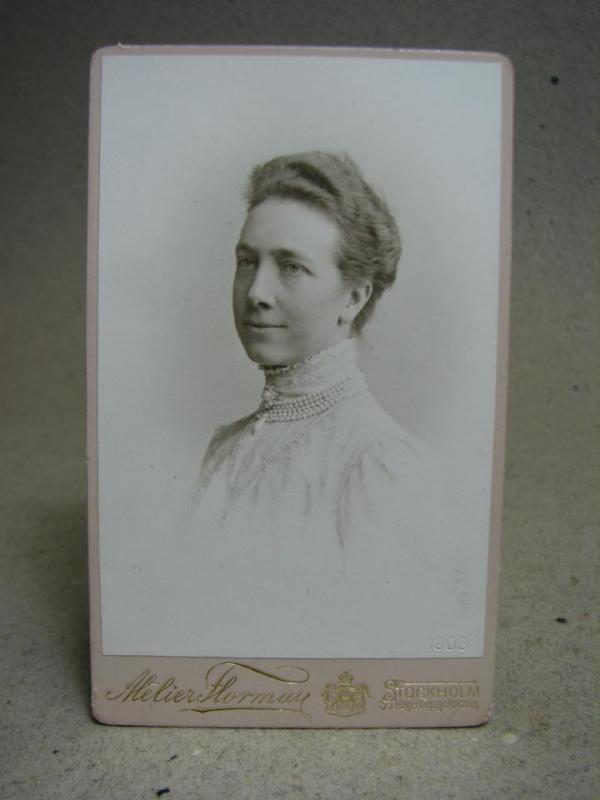 Drottning Victoria Sverige - Fint Foto från 1903