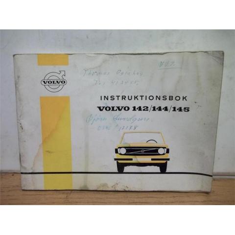 Volvo 142, 144, 145 Instruktionsbok.Svensk text 80 sidor
