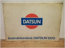 Datsun 1200 Instruktionsbok. Svensk text 13 sid.