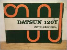 Datsun 120Y Instruktionsbok. Svensk text 57 sid.
