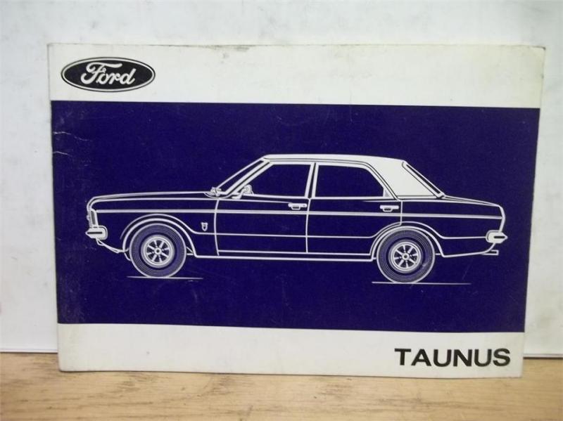 Ford Taunus 1973. Instruktionsbok. Svenska 80 sid.