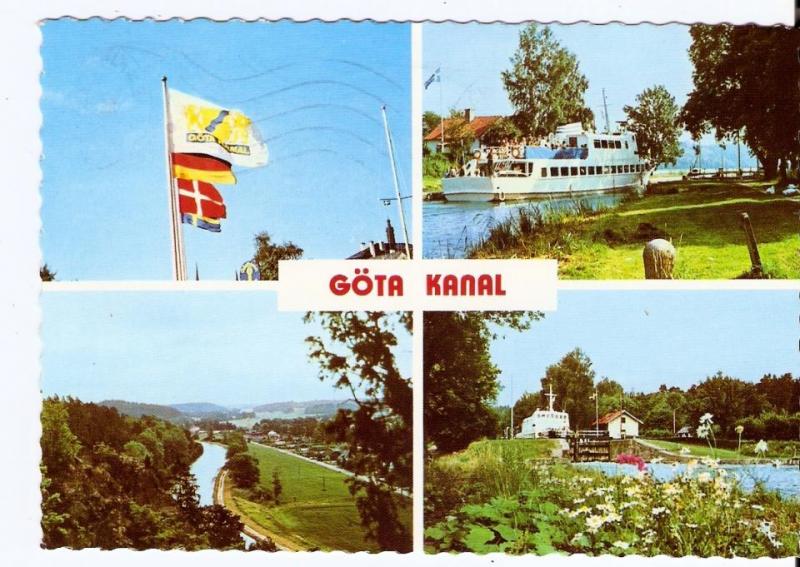  VYKORT. Göta Kanal 4 bilders kort. Postg.