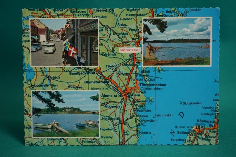 Kartkort - Mönsterås 1974 - Småland