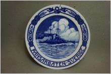 Pansarbåten Sverige - Fin Samlartallrik - Rörstrand