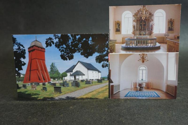 Nävelsjö kyrka Växjö Stift -  2 äldre vykort