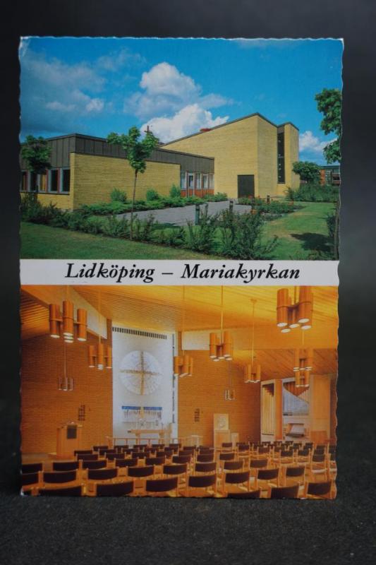 Mariakyrka Lidköping Skara Stift äldre vykort