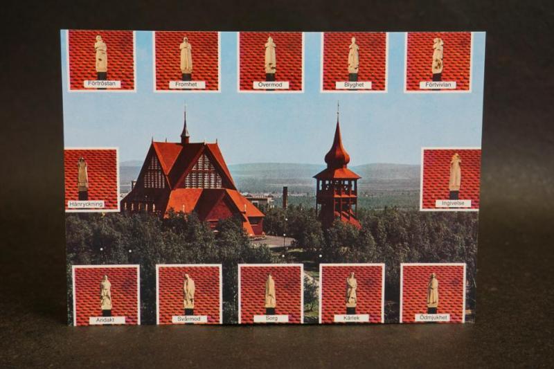 Kiruna kyrka - äldre vykort - Luleå Stift