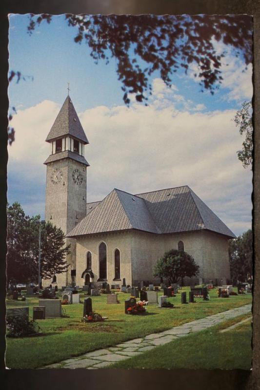 Burträsk kyrka -  2 äldre vykort - Luleå Stift