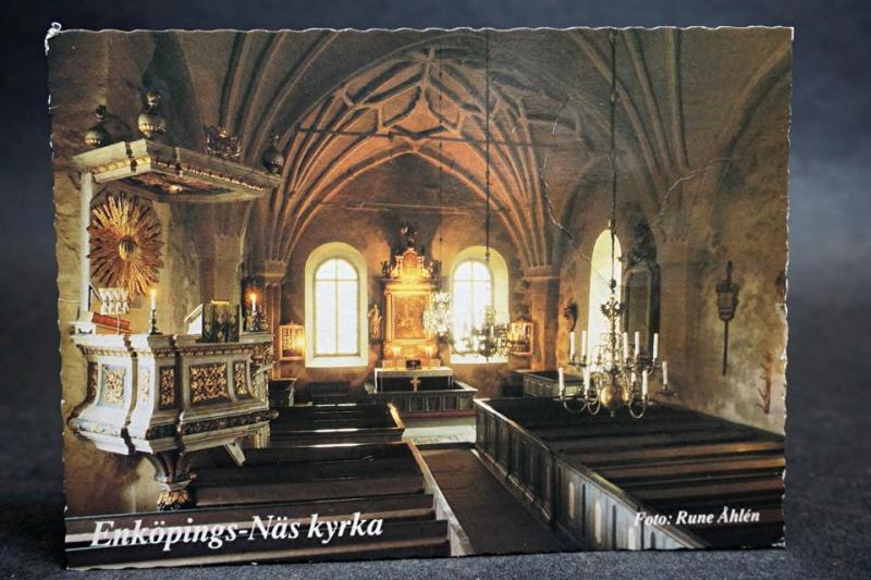 Enköpings-Näs kyrka - Uppsala Stift //  1 äldre vykort