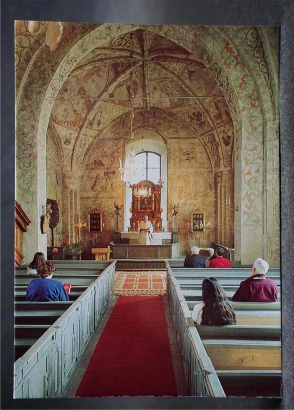 Rasbokils kyrka - Uppsala Stift //  1 äldre vykort
