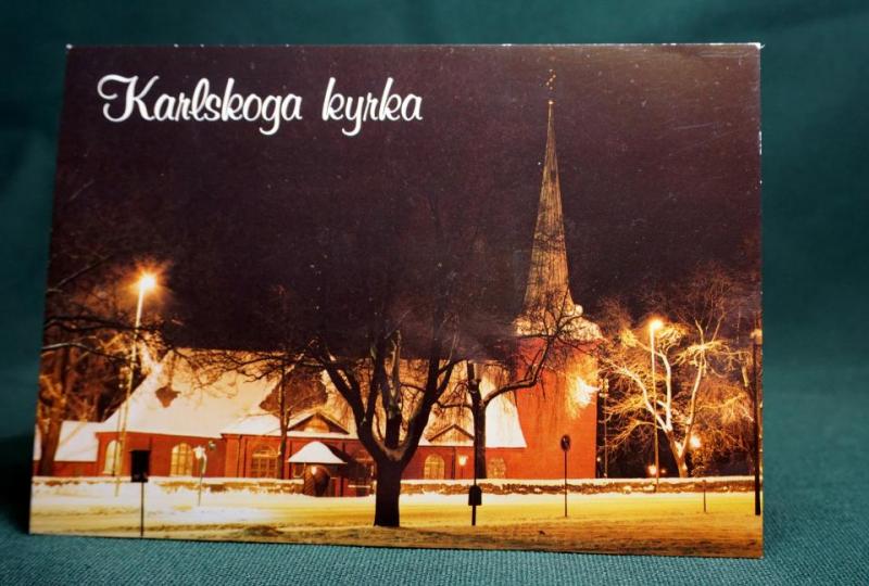 Karlskoga kyrka Karlstads Stift 2 äldre vykort