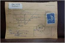 Frimärke på adresskort - stämplat 1963 - Bandhagen 3 - Sunne