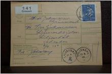 Frimärke  på adresskort - stämplat 1963 - Gräsmark - Liljendal