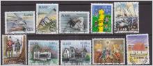 Åland, stämplat frimärken från år 2000
