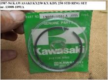 1987-94 KAWASAKI KX250 KX KDX 250 STD RING SET 13008-1091A