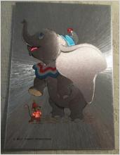 Oskrivet Dufexvykort 15 cm x 10,5 cm med Elefanten Dumbo