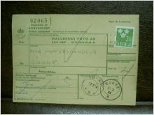 Paketavi med stämplade frimärken - 1964 - Stockholm 44 till Sunne