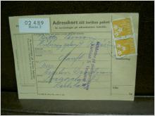 Paketavi med stämplade frimärken - 1961 - Borås 2 till Karlstad