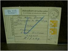 Paketavi med stämplade frimärken - 1961 - Borlänge 1 till Ulvsby