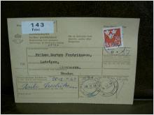 Paketavi med stämplade frimärken - 1964 - Frövi till Älvsbacka