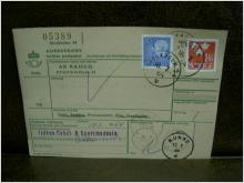 Paketavi med stämplade frimärken - 1964 - Stockholm 34 till Sunne