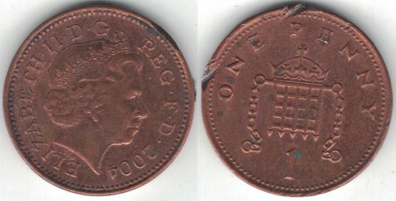 Storbritannien - 1 penny 2004