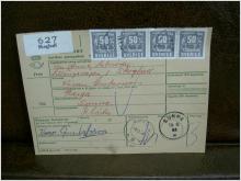 Paketavi med stämplade frimärken - 1964 - Skoghall till Sunne