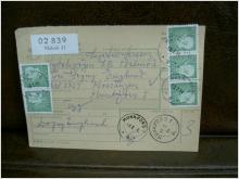 Paketavi med 5 st stämplade frimärken - 1964 - Malmö 23 till Munkfors