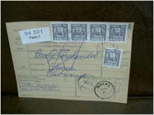 Paketavi med 5 st stämplade frimärken - 1964 -  Farsta 5 till Sunne