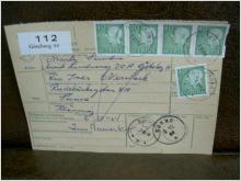 Paketavi med 5 st stämplade frimärken - 1964 -  Göteborg 44 till Sunne