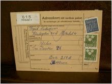 Paketavi med stämplade frimärken - 1961 - Mölndal 4 till Slottsbron