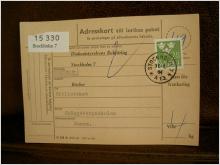 Paketavi med stämplade frimärken - 1964 - Stockholm 7 till Sunne