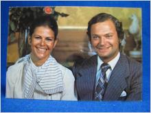 Vykort - Kungen och Drottningen - Förlovning den 12 Mars 1976
