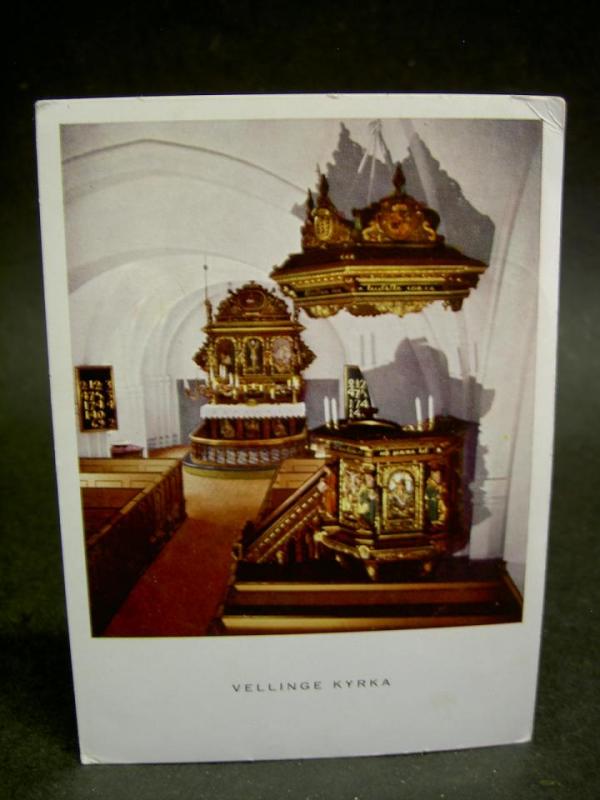 Vellinge kyrka - Lunds Stift //  1 äldre vykort