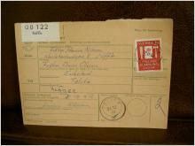 Paketavi med stämplade frimärken - 1962 - Säffle till Tolita