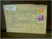 Paketavi med stämplade frimärken - 1964 - Lysekil till Bäckhammar