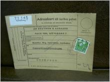 Paketavi med stämplade frimärken - 1962 - Göteborg 7 till Munkfors