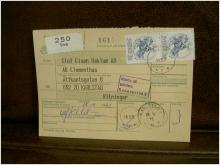 Paketavi med stämplade frimärken - 1972 - Sveg till Karlstad