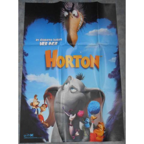 Äkta STOR (c:a 70x100 cm) filmaffisch "Horton" (2008)